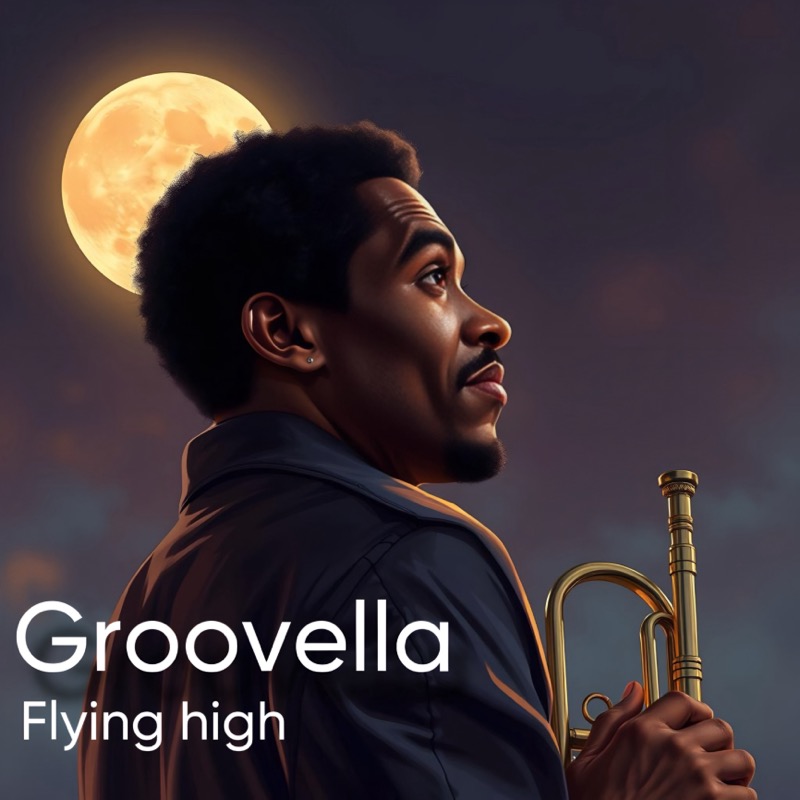 Pochette du single Flying High par Groovella (2025)
