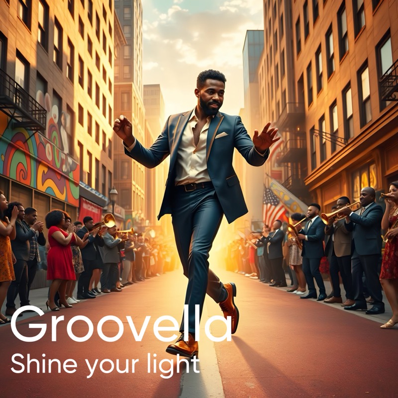 Pochette du single Shine Your Light par Groovella (2025)